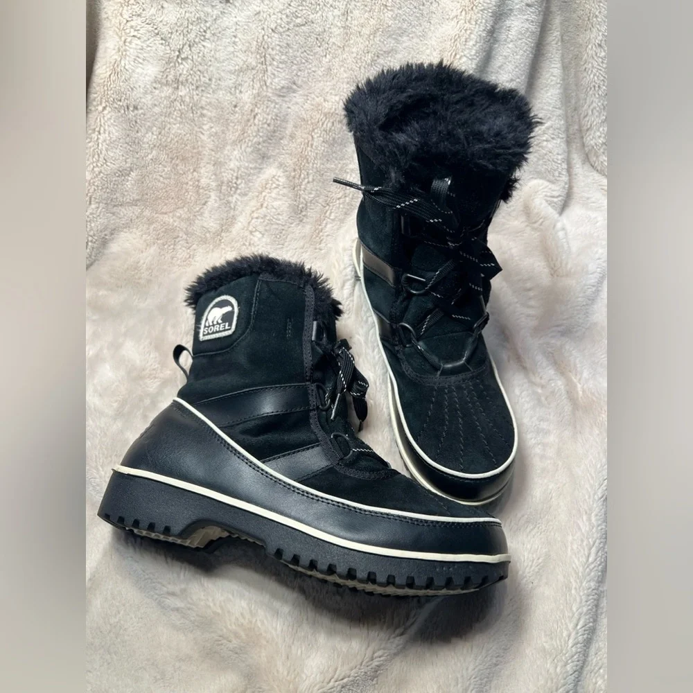 Sorel Women Boots Tivoli Waterproof Black size 8.5 - Picture 1 of 8